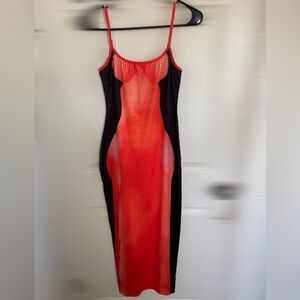 SHEIN body heat maxi dress